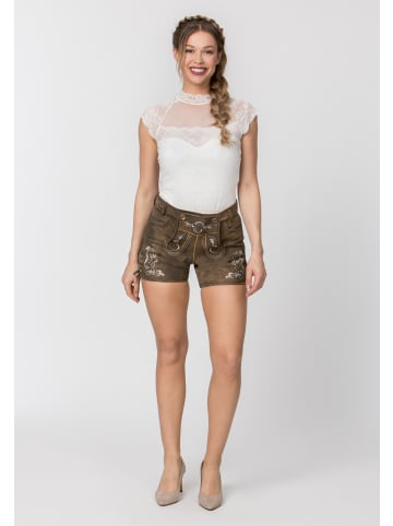 Stockerpoint Stockerpoint Trachtenlederhose Leya in kiesel gespeckt