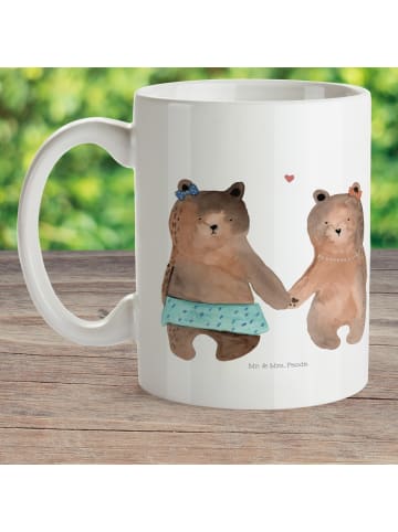 Mr. & Mrs. Panda Kindertasse Bär Freundin ohne Spruch in Weiß