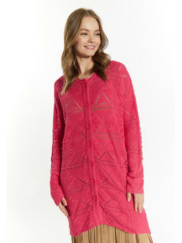 IZIA Long Cardigan in Pink