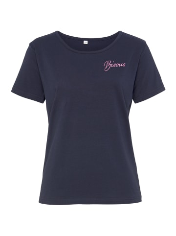 Vivance Kurzarmshirt in blau, rosa