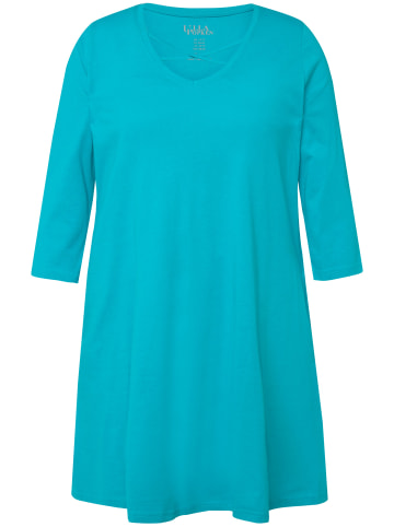 Ulla Popken Longshirt in tiefes aqua