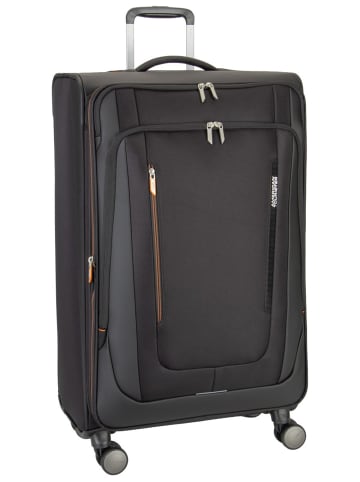 American Tourister Trolley Wanderlite Spinner L Exp in Shadow Black