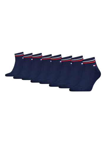 Tommy Hilfiger Socken TH UNI TJ QUARTER 8P ICONIC in Dark Navy