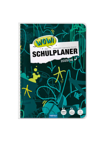 Trötsch Kalender - Trötsch Schulplaner WOW Graffiti 25/26