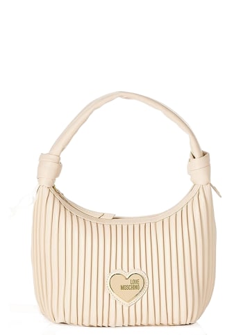 Love Moschino Umhängetasche Borsa Pleated in Avorio