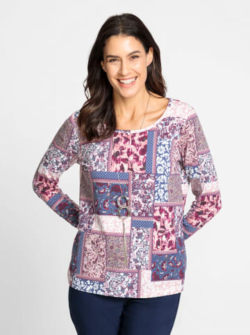 WITT WEIDEN Print-Shirt in hortensie-taubenblau-bedruckt