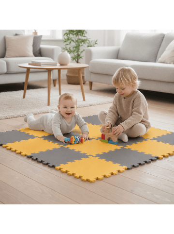 LittleTom Baby Spielmatte Mila 18-tlg. im zwei Farben Mix