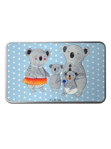 Mr. & Mrs. Panda Behälter Koala Familie ohne Spruch in Blau Pastell