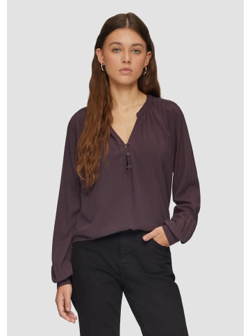 QS Bluse in 4988_aubergine
