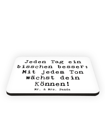Mr. & Mrs. Panda Magnet Spruch Ein neues Musikinstrument lernen ... in Weiß