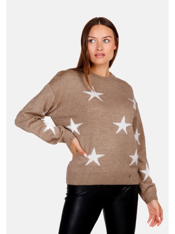 KEY LARGO Pullover 'TWINKLE' in hellbraun