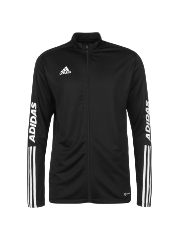 Adidas Sportswear Trainingsjacke Tiro Wording in schwarz / weiß