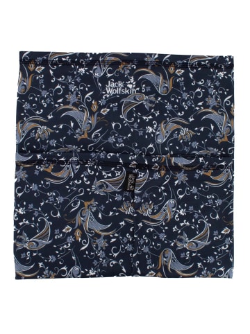 Jack Wolfskin Accessoires Real Stuff Print Loop Tube Neck Warmer in Blau