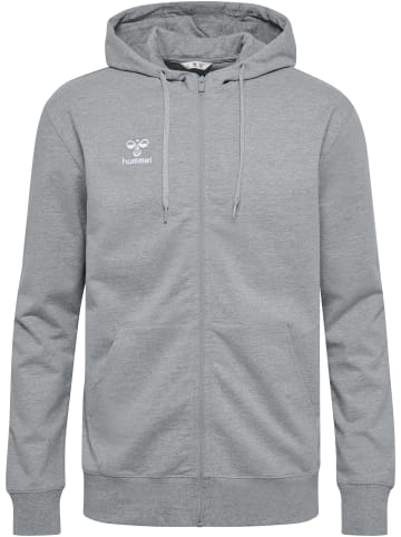 Hummel Reißverschluss Kapuzenpullover Hmlgo Herren in GREY MELANGE