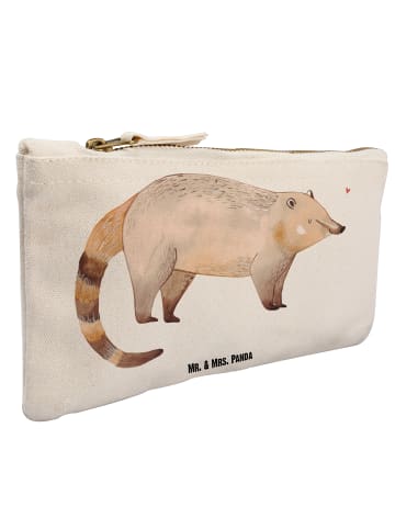 Mr. & Mrs. Panda Make-up-Tasche Nasenbär ohne Spruch in Weiß