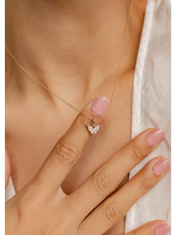 Dear Me Kette 585 Gold Schmetterling Anhänger in Gold