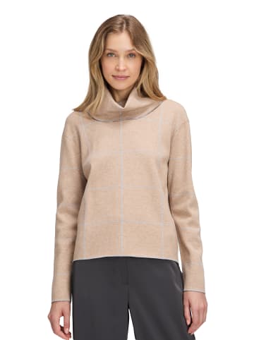Betty Barclay Strickpullover mit Lurexfaden in Patch Beige/Grey