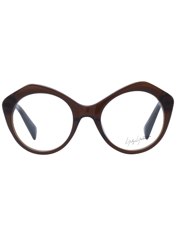 Yohji Yamamoto Unisex Optische Fassungen Rund Braun