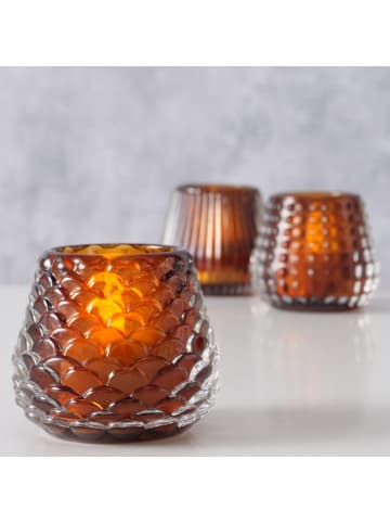 Boltze Teelichthalter in braun