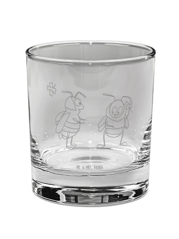 Mr. & Mrs. Panda Longdrinkglas Bienen Paar ohne Spruch in Transparent