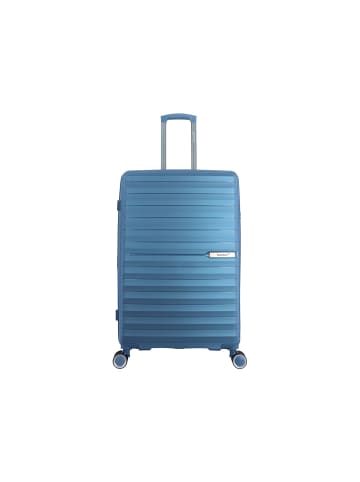 Saxoline SX Resort Trolley TSA Zahlenschloss Spinner 75 cm in blue