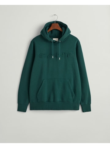 Gant Embossed Hoodie in Grün