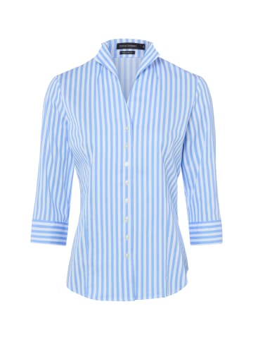 Franco Callegari Bluse in hellblau weiß