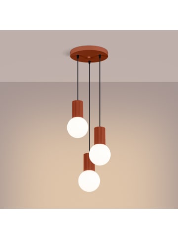 Nice Lamps Pendelleuchte ORBITAL 3 red H 125 cm