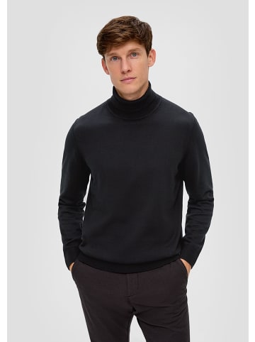 S. Oliver Strickpullover langarm in Schwarz