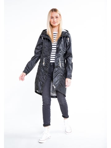 Schmuddelwedda Damen Regenmantel in Schwarz