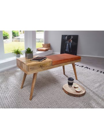 FineBuy Sitzbänk in Braun / Mango / 100x38x52