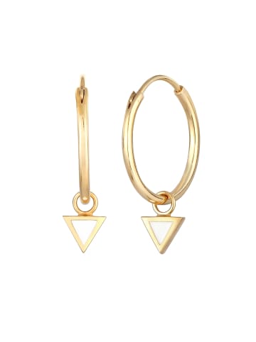 Elli Ohrringe 925 Sterling Silber Dreieck in Gold