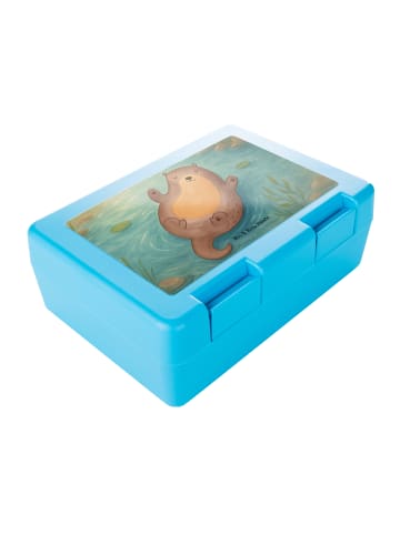 Mr. & Mrs. Panda Brotbox Otter Umarmen Design ohne Spruch in Weiß