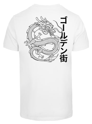 F4NT4STIC T-Shirt Drache Golden Gai in weiß