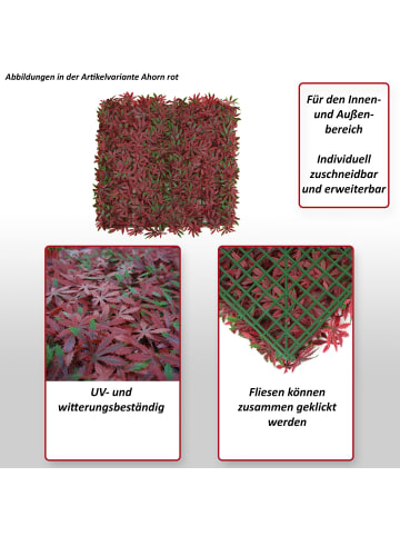MCW Wandfliese L78 für Terrasse/Balkon, Ahorn rot