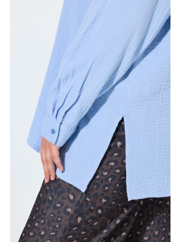 MIAMODA Hemdbluse in quellenblau
