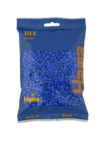 Hama Beutel mit 3000 Midi-Bügelperlen hellblau - ab 5 Jahren