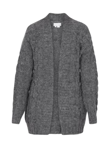 usha WHITE LABEL Damen Cardigan in Anthrazit Melange