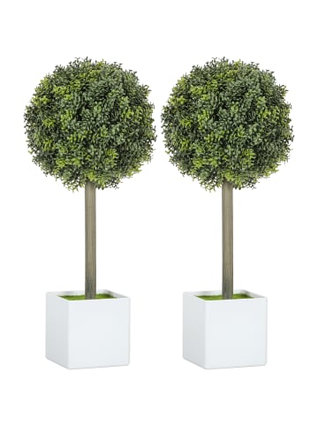 HOMCOM Kunstpflanze-10L x 10B x 45H cm-Grün