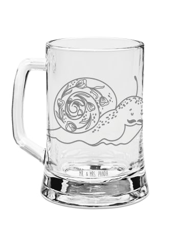Mr. & Mrs. Panda Bierglas Schnecke Sir ohne Spruch in Transparent