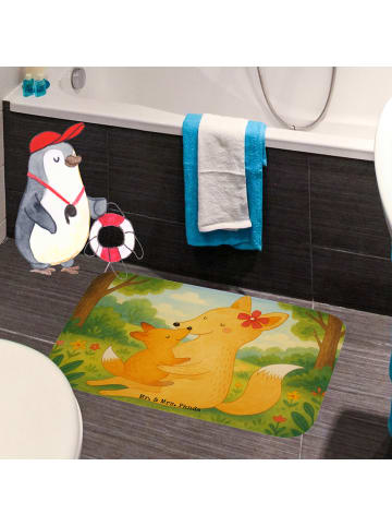 Mr. & Mrs. Panda Badeteppich Fuchs Mama Design ohne Spruch in Weiß