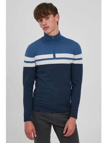 BLEND Troyer BHNaresh 20713947 ME Feinstrick Troyer im Colorblock Design in mittelblau