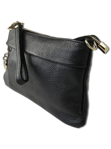 Toscanto Leder Clutch Toscanto Tasche schwarz ca. 25cm