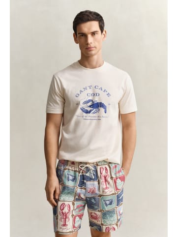 Gant T-Shirt in ecru