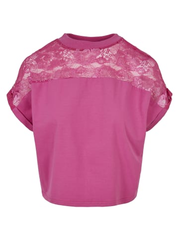 Urban Classics Urban Classics Damen Ladies Short Oversized Lace Tee in brightviolet