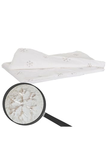 MCW Wohndecke Schnee mit Pailletten, Standard