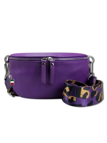 Florence Florence Gürteltasche Leder violett, mehrfarbig ca. 25cm breit