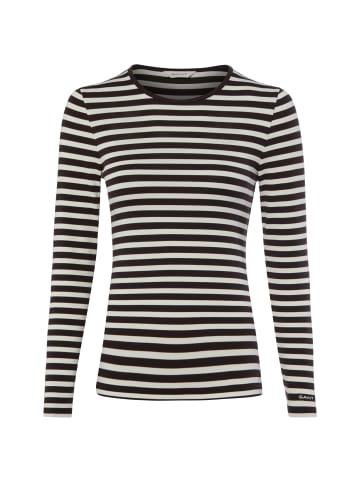 Gant Langarmshirt in schoko ecru - 0001