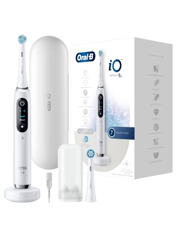 Oral-B Elektrische Zahnbürste "iO Series 9 + Lade-Reiseetui" in Weiß