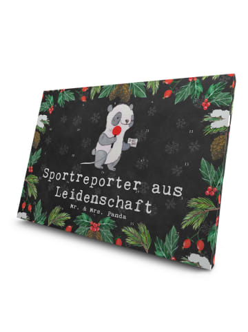 Mr. & Mrs. Panda Tee Adventskalender Sportreporter Leidenschaft ... in Kreidetafel